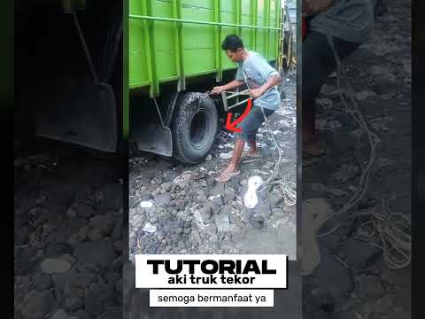 TUTORIAL AKI/ACCU TEKOR MOBIL TRUK #shorts