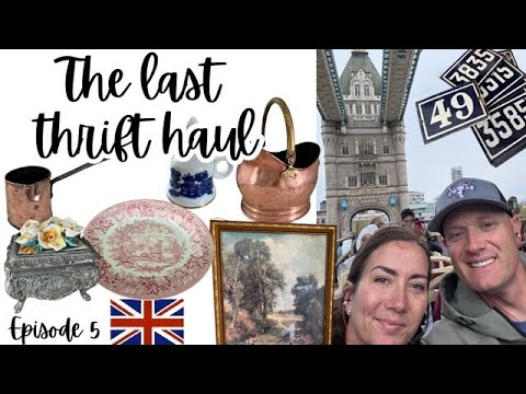 We’re done!  The last England thrift haul - Episode 5