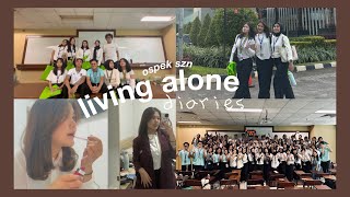 living alone diaries; first day of college, ospek vlog📚