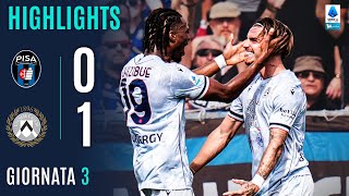 PISA-UDINESE 0-1 | HIGHLIGHTS | 3ª GIORNATA | SERIE A ENILIVE 2025/26