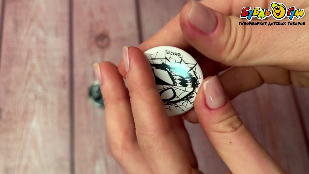 Набор значков Человек-паук Паук и Веном 4шт - видео