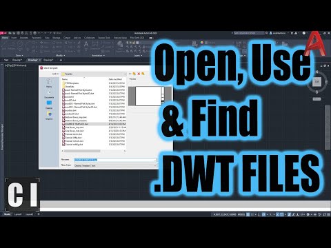 AutoCAD Drawing Template Files (.dwt) - File Locations, How to Open and What They Do! (.dwt vs .dwg)