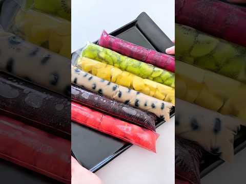 Túi kem trái cây tự làm 🍦🍉 @miumiudoibung #youtubeshorts