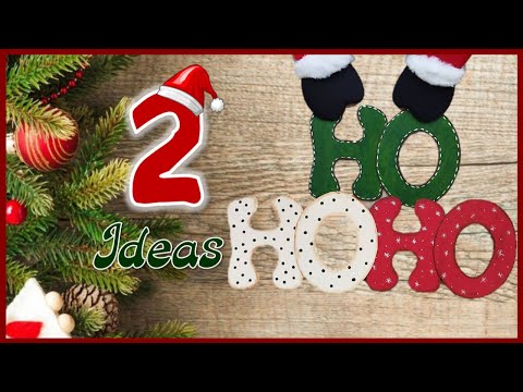 2 IDEAS PARA DECORAR EL HOGAR EN NAVIDAD - Christmas crafts with recycling - Manualidades navideñas