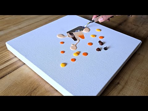 Easy Acrylic Painting Technique / Easy Abstract Painting / Step By Step