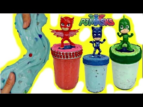 How to Make DIY Pj Masks Slime Putty Kids Craft!