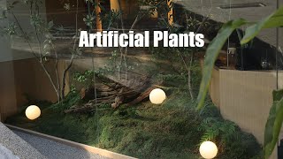 Plant landscaping setup using artificial plants | 조화를 활용한 플랜트스케이핑 세팅