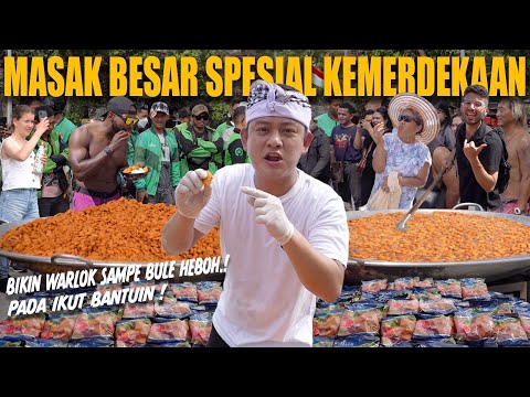 SPESIAL KEMERDEKAAN!! MASAK BESAR BARBAR BARENG TURIS BULE DI BALI!!