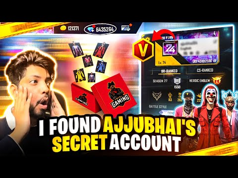 I Found Ajjubhai's Secret Free Fire Account?- Itni Rare Items, Bundles Kaise??- Garena Free Fire