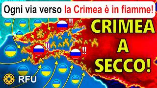 Vie d'accesso in fiamme: la Crimea è completamente isolata e a secco