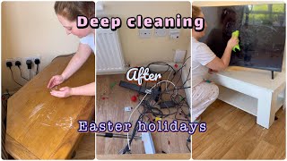Deep cleaning after the Easter holidays!