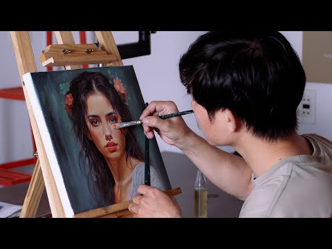 Vlog - 7 Days of Experiencing My First Time Painting a Portrait with Oil Paints