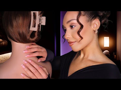 Ultimate Stress Relief ASMR Back Massage, Hair Brushing, Scalp Scratching for Deep Sleep Relaxation