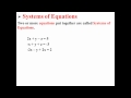 Systems of Equations with Three Variables