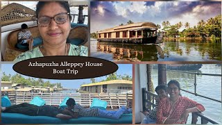 Azhapuzha House Boat Trip 😍⛵படகு வீட்டில் ஒரு நாள் முழுவதும் தங்கலாம்😱👍🏻Coimbatore to Alleppey✨