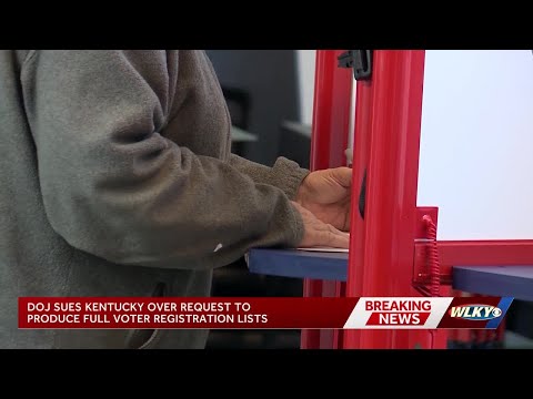 YouTube video thumbnail: DOJ Suing Kentucky Over Request to Produce Full Voter Registration Lists