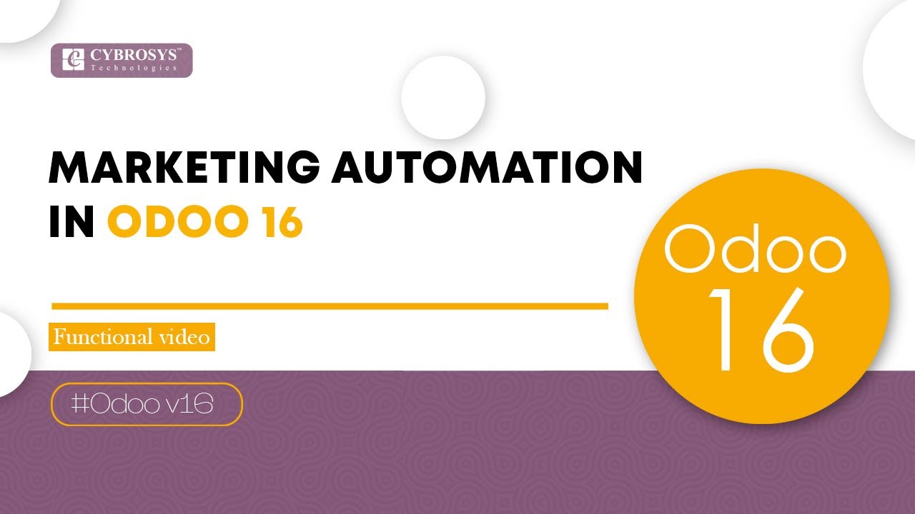 Marketing Automation in Odoo 16 | Odoo Marketing | 9/21/2023

Marketing automation refers to the use of technology and software to automate various marketing tasks and processes.
