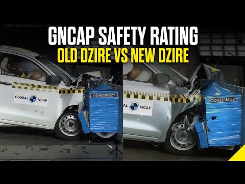 New Dzire 2024 safety Rating Vs Old Dzire Safety Rating Explain | 5 Start in GNCAP | #shorts