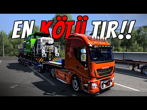 OYUNUN EN GÜÇSÜZ TIRIYLA 61 TONLUK LOKOMOTİF ÇEKTİK 😒 IVECO HI-WAY | ETS 2 TRUCKERSMP