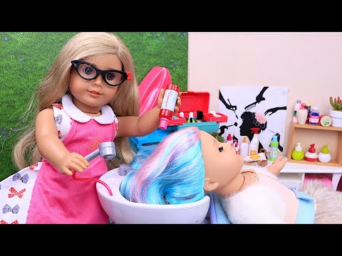 Baby Doll hairstyling & beauty routines! Play Toys