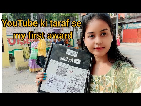 finally YouTube send me my silver play button 🤗🙏🥰🥰