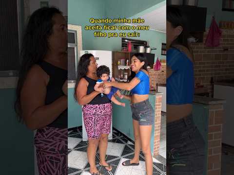 Minha mãe que cuida do meu filho