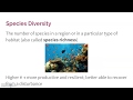 Biodiversity Concepts and Impacts