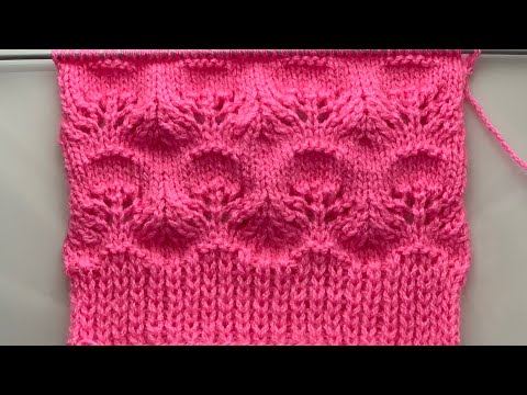 Knitting stitch pattern for ladies sweater/jacket/cardigan/scarf