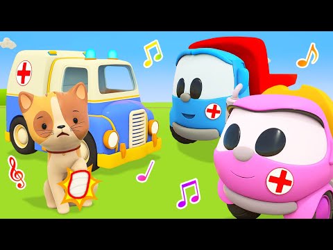 L'ambulance sauve le chaton 🚑 La chanson de Léo le camion | Dessin animé pour enfants