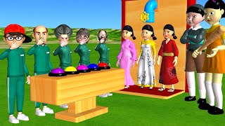 Scary Teacher 3D vs Squid Game Choose The Color Squid Girl Challenge Nick and Tani and Miss T Winner