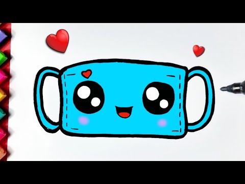 Como desenhar CUPCAKE Fofo Kawaii ❤ Desenhos Bonitos - Desenho