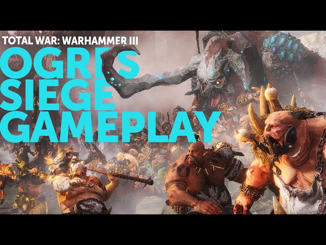 OGRES vs CATHAY | Siege Gameplay for Total War: Warhammer III