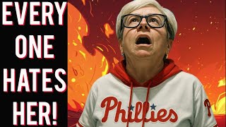 Evil Phillies Karen unites the world against DUMB woke white women.