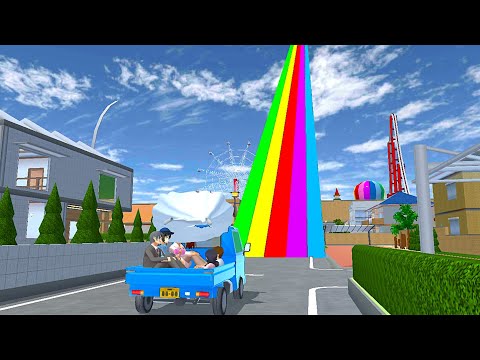 Tanjakan Pelangi Menembus Awan 🤣 sakura school simulator