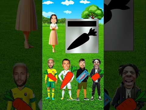 Who stole Georgina's carrot, Ronaldo or Jimmy? | Messi Neymar Ronaldo | #football #cr7 #shorts