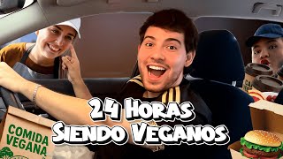 24 HORAS COMIENDO COMIDA VEGANA  😳🍆🥬 | Luis Rios