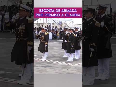 Para iniciar el desfile de la armada en Veracruz