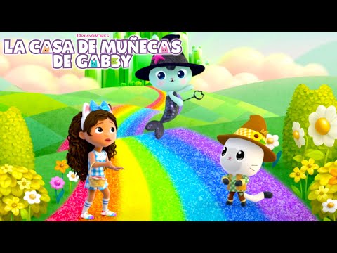 EPISODIO COMPLETO😻Sigue el camino de brillos que lleva al mago de MIAU | LA CASA DE MUÑECAS DE GABBY