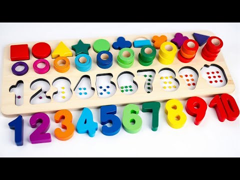 Best Learning Numbers, Shapes & Counting 1 - 10 | Preschool Toddler Learning Toy Video