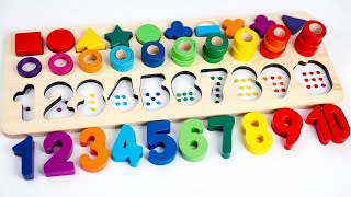 Best Learning Numbers, Shapes & Counting 1 - 10 | Preschool Toddler Learning Toy Video