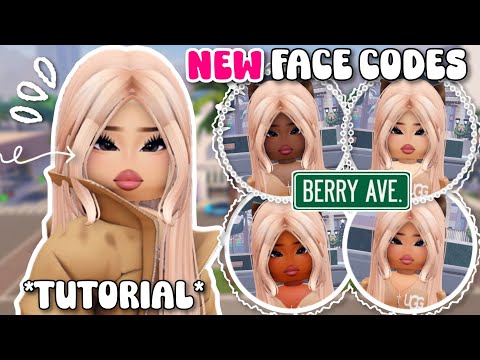 **NEW FACE CODES & TUTORIAL** FOR BERRY AVENUE & OTHER ROBLOX GAMES 🔥🤩