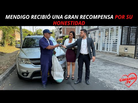 Mendigo recibió una gran recompensa por su honestidad