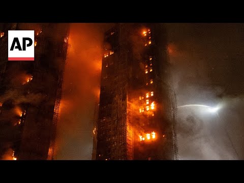 YouTube video thumbnail: Residents Evacuated From Blazing Hong Kong Building Receive Food, Water and Clothes at Shelter