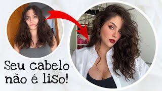 Finalização cabelo ondulado em 5 minutos sem difusor