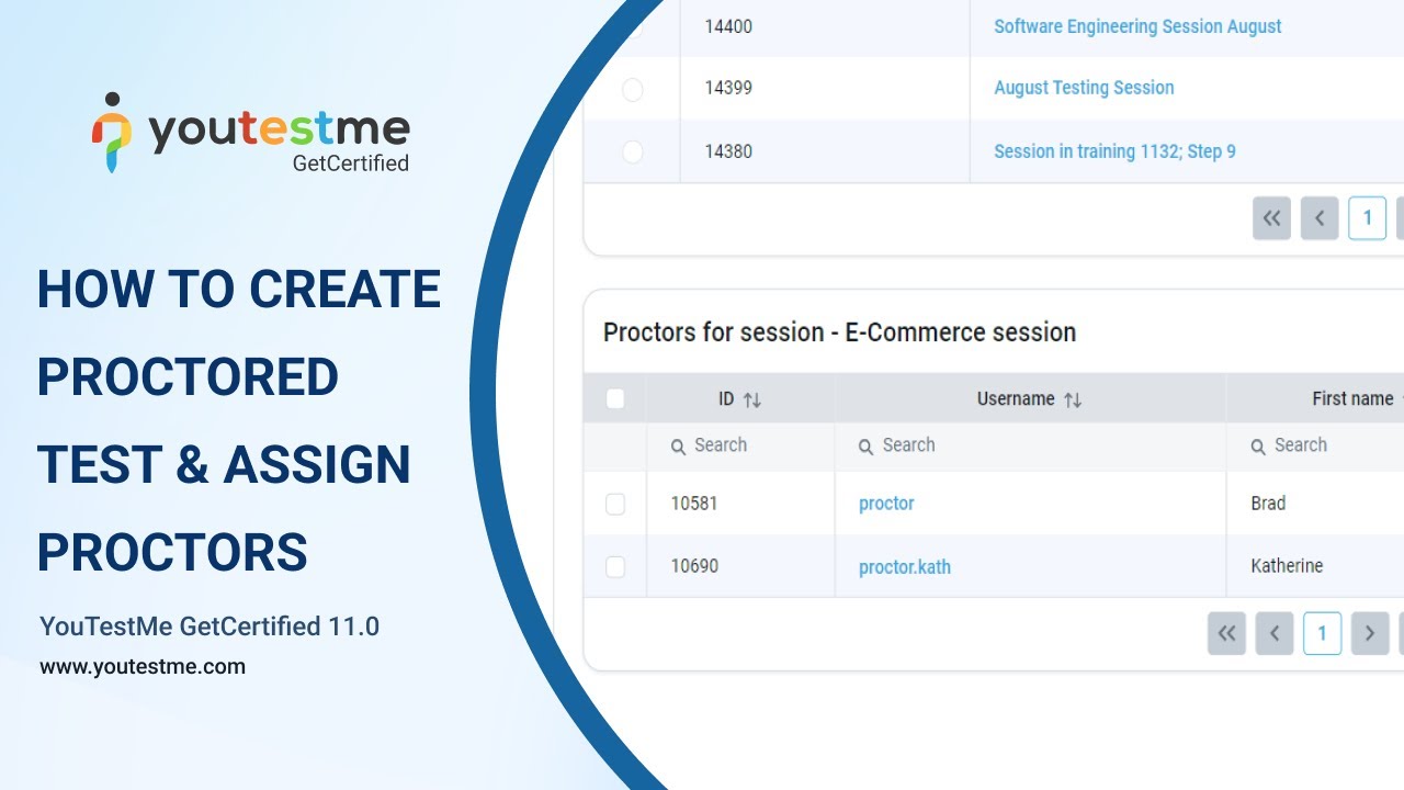 YouTestMe GetCertified 11.0 - How to Create Proctored Test & Assign Proctors