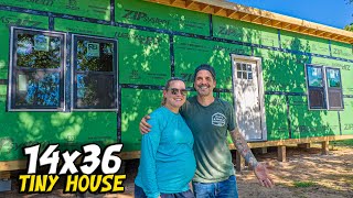 WINDOWS and DOOR complete the DIY TINY HOUSE look!