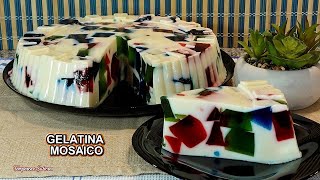 GELATINA MOSAICO Deliciosa, Bonita y Fácil de Hacer Solo 3 Ingredientes
