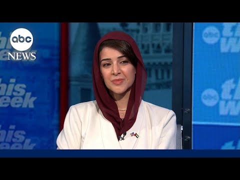 YouTube video thumbnail: UAE Minister on Iran: ‘We Are Everything That They’re Not’