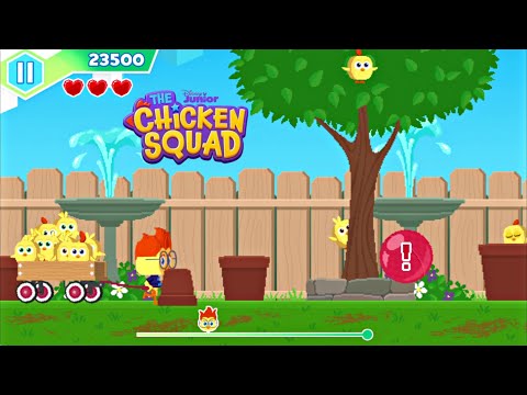 The Chicken Squad - Catch the chicks / Avoid obstacles - Disney Junior