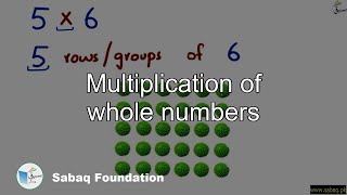 Multiplication of whole numbers